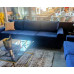 NAVY SUEDE SOFA SET 3.5 SEATER + 2.5 SEATER + 2.5 SEATER