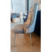 DAILY GREY VELVET DINING CHAIR WITH CHROME LEGS DAILY GREY VELVET DINING CHAIR WITH CHROME LEGS