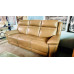 TEXAN LEATHER LOUNGE SUITE - 3 SEATER + 2 SEATER WITH SMART HOME THEATRE + 1 SEATER ALL ELECTRIC RECLINING - GREENWICH MINK