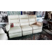 CISCO LEATHER LOUNGE SUITE 2 X 3 SEATERS ELECTRIC RECLINING - PREMIUM AMIANTO LEATHER 