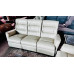 CISCO LEATHER LOUNGE SUITE 2 X 3 SEATERS ELECTRIC RECLINING - PREMIUM AMIANTO LEATHER 