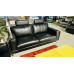 LAVINE LEATHER LOUNGE SUITE 3 + 2.5 SEATER SWING BACK  - PREMIUM CHARCOAL