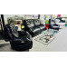 ROWAN LEATHER LOUNGE SUITE 2.5 SEATER + 2 X 1 SEATER SWIVEL CHAIRS ALL ELECTRIC RECLINING - PREMIUM CHARCOAL RRP$6850