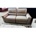 100% LEATHER LOUNGE SUITE 2.5 + 2 SEATER ALL ELECTRIC - GREENWICH STORM RRP$6700 