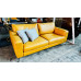 TRISTAN 2.5 SEATER LEATHER LOUNGE - VILLA HONEY - RRP$3900 