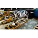 SIBERIAN TIGER LIFESIZE REALISTIC STATUE APPROX 180CM X 40CM X 90CM PAINTED VOLCANIC ROCK COATED FIBREGLASS