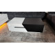 COFFEE TABLE BLACK & WHITE MDF WITH LARGE STORAGE