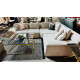 BEIGE FABRIC L-SHAPED LOUNGE