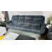 KOBE FABRIC LOUNGE SUITE 2 X 3 SEATER RECLINERS 1 HOME THEATRE PIECE - AURORA NIGHT RRP$5575 (011/012-03-07-25)2428C256