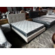 CREAM FABRIC QUEEN BED