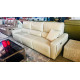 ALLEGRO LEATHER 3.5 SEATER LOUNGE ELECTRIC RECLINING - VILLA PEARL RRP$5000 (010-03-07-25)2331C285