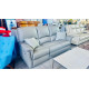 DONA LEATHER 3 SEATER RECLINING LOUNGE - VILLA FANGO RRP$3280 (013-03-07-25)2438C472