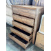 5 DRAWER WALNUT TIMBER LOOK TALLBOY - 1000X450X1200MM (TR31-TB)