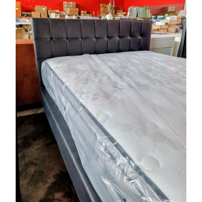 BLACK SQUARE DOUBLE BED