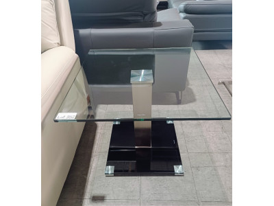 TEMPERED GLASS TOP LAMP TABLE (CE#875)