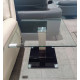 TEMPERED GLASS TOP LAMP TABLE (CE#875) TEMPERED GLASS TOP LAMP TABLE (CE#875)