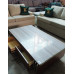 4 DRAWER MARBLE TOP COFFEE TABLE WITH SILVER TRIM