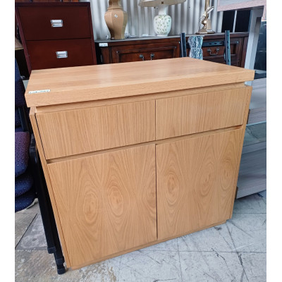 SOLID TASMANIAN OAK TOP 2 DOOR 2 DRAWER CABINET/BUFFET - EX-DISPLAY SOLID TASMANIAN OAK TOP 2 DOOR 2 DRAWER CABINET/BUFFET - EX-DISPLAY