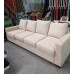 CREAM SUEDE LOUNGE SUITE - 4 SEATER + 4 SEATER WITH CHAISE CREAM SUEDE LOUNGE SUITE - 4 SEATER + 4 SEATER WITH CHAISE
