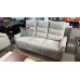 GREY FABRIC 3 + 2 SEATER LOUNGE SUITE - ELECTRIC RECLINING (#9243)