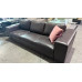 BROWN 3.5 SEATER FULL LEATHER LOUNGE 