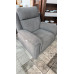 KOBE FABRIC LOUNGE SUITE 2.5 SEATER + 2 SINGLE ELECTRIC RECLINERS - FRANKLIN CHARCOAL - RRP$6800 (001/002/003-23-12-25) 2441C220