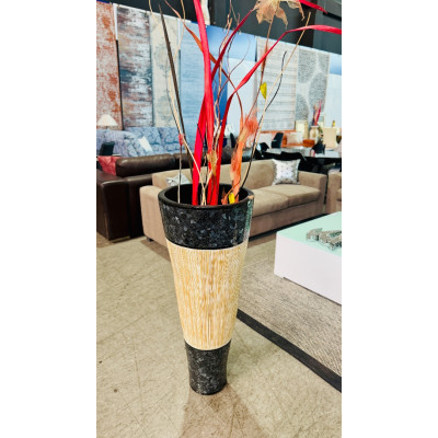 1 METRE CERAMIC VASE, HANDMADE IN INDONESIA