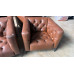 CHESTERFIELD STYLE LEATHER CAFE SOFA SET 3+1+1