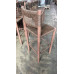 ALUMINIUM FRAME TIMBER LOOK BAR CHAIRS WITH WICKER SEAT