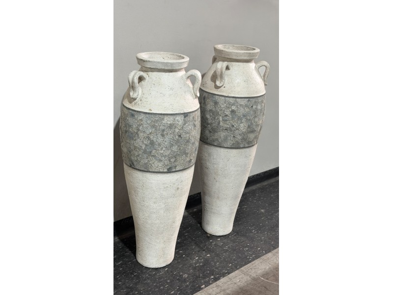1 METRE CERAMIC VASE, HANDMADE IN INDONESIA 